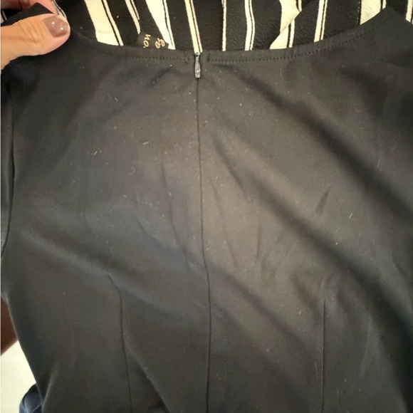 Elegant Patchwork Pockets Pleated Dress - Picture 10 of 10